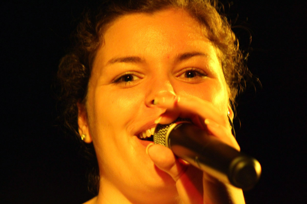 Steffi auf der Bühne